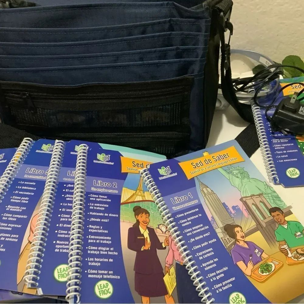 LEAP FROG Quantum Leap Pad Sed De Saber Spanish as 2nd languageTablet 6 Book Set